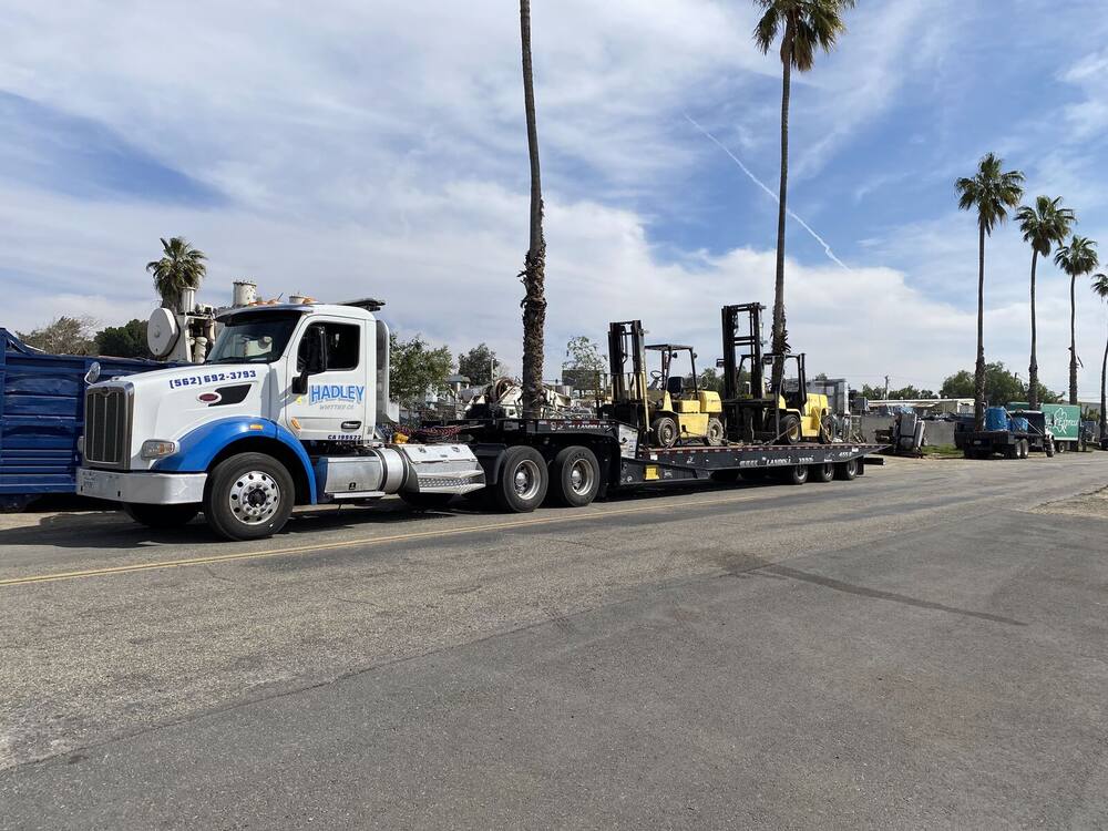 Forklifts on Hadley landoll